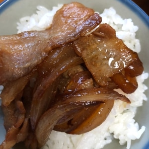 北海道帯広の豚丼風